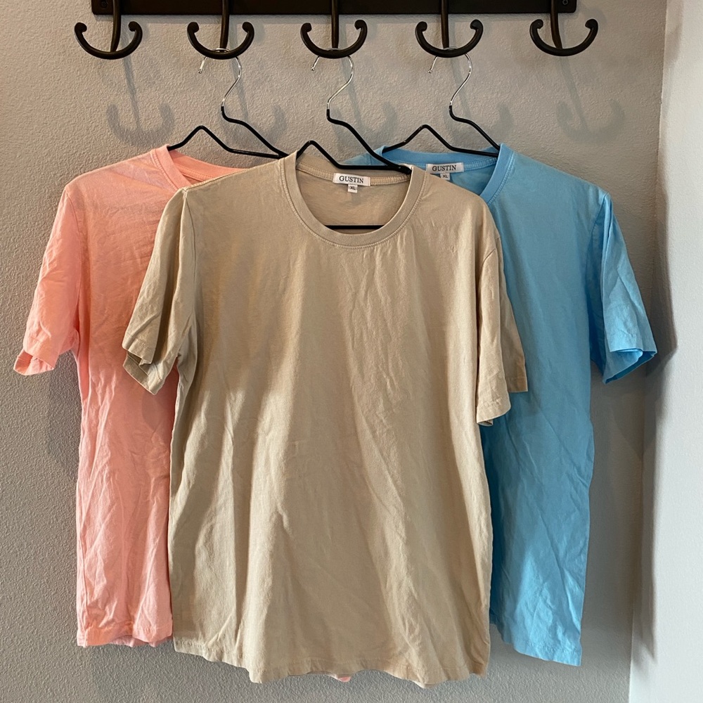 3 Gustin NWT lightweight t-shirts XL